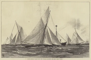 Royal London Yacht Club, gli yacht che girano intorno alla nave faro Nore